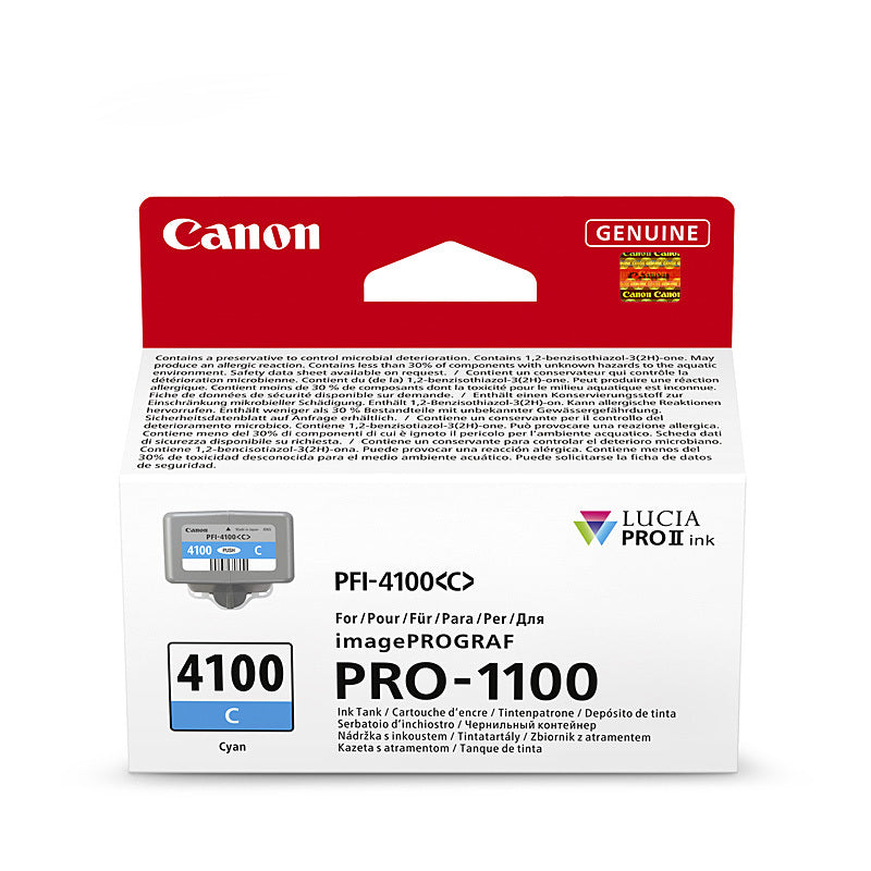 Canon PFI4100 Cyan Ink Cart