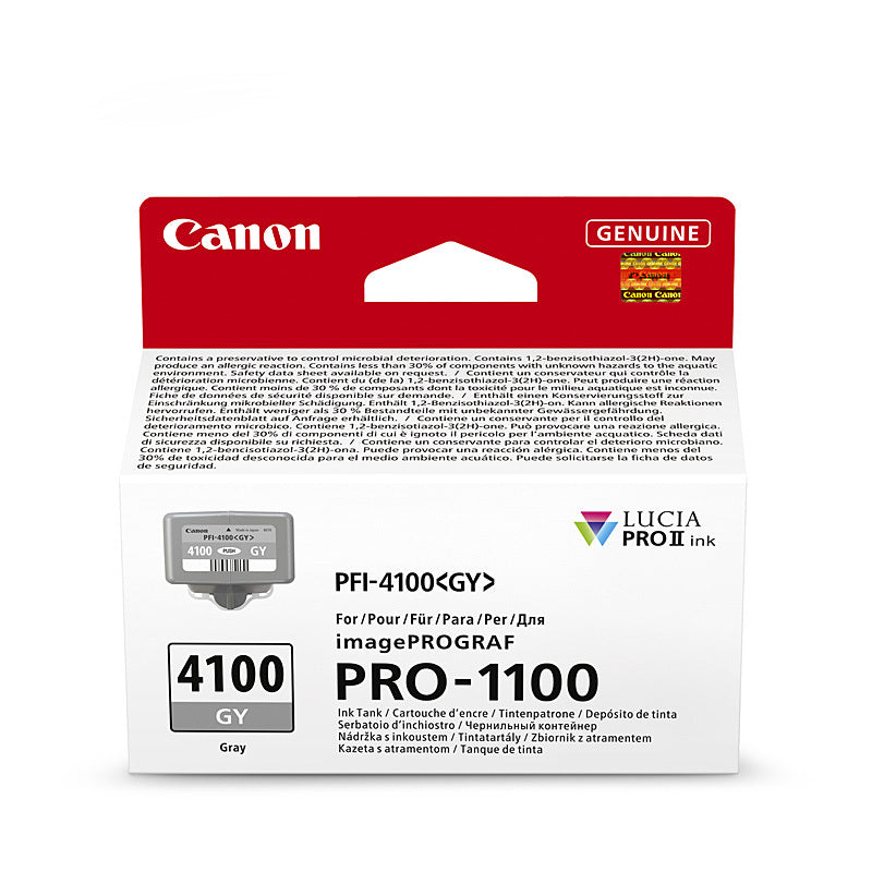 Canon PFI4100 Grey Ink Cart