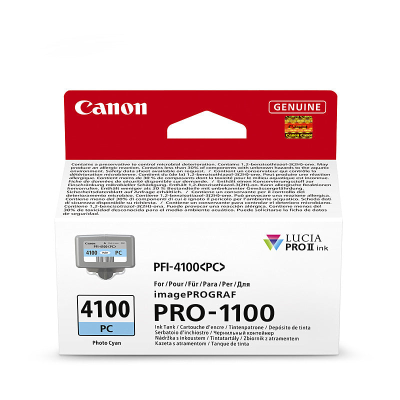 Canon PFI4100 Ph Cyan Ink Cart