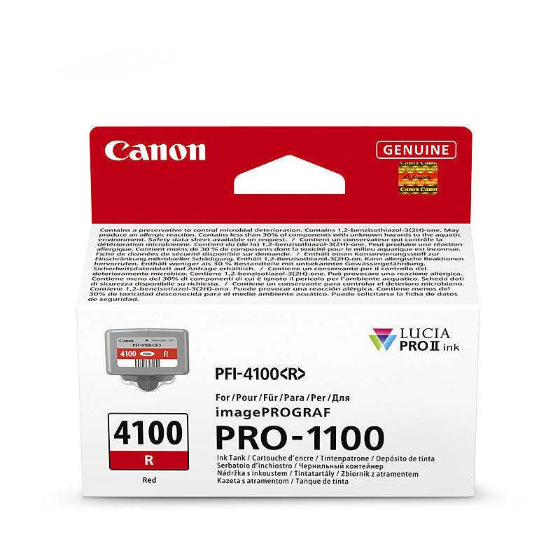 Canon PFI4100 Red Ink Cart
