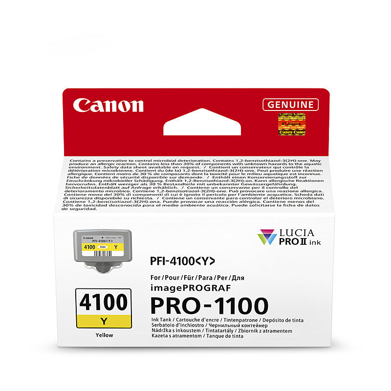 Canon PFI4100 Yellow Ink Cart