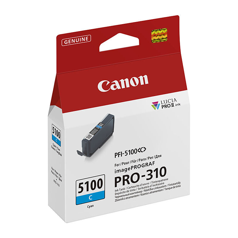 Canon PFI5100 Cyan Ink Cart