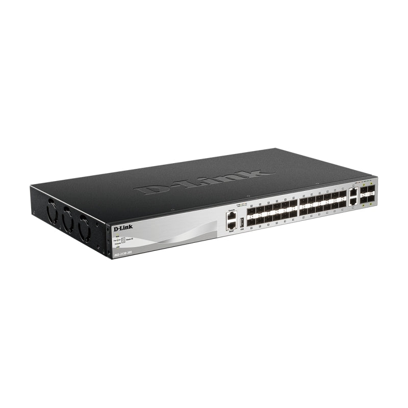 D-Link 30 port Stackable Gigabit SFP Layer 3+ Switch with 6 10GbE ports