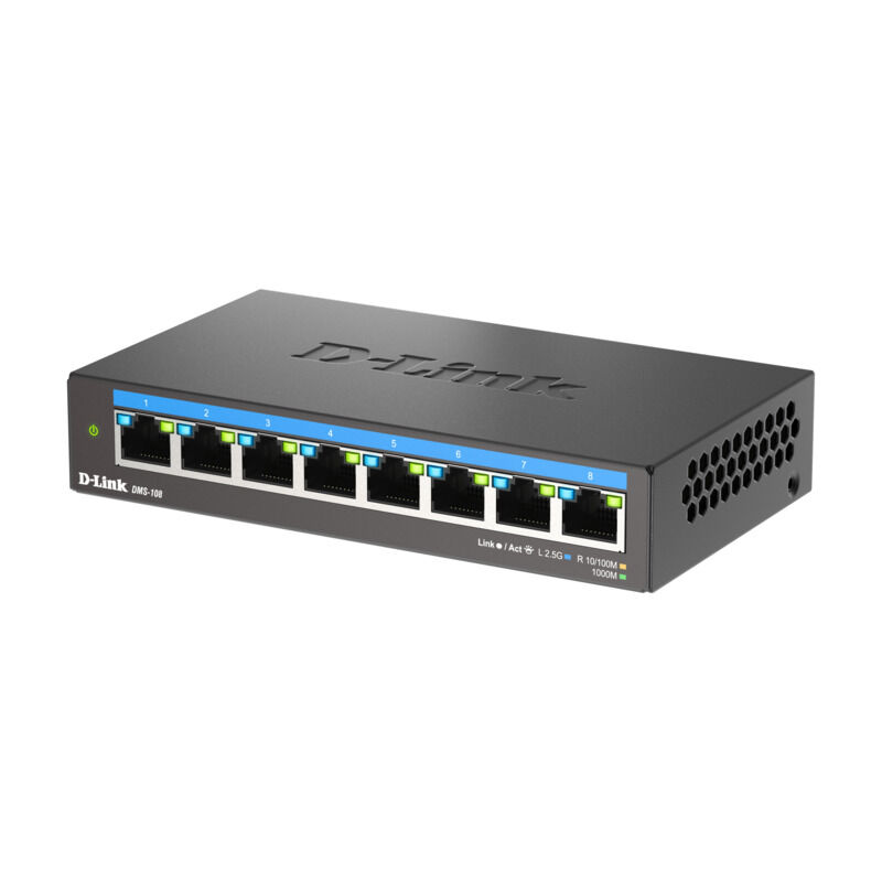 D-LINK DMS-108 8-Port Multi-Gigabit Desktop Switch