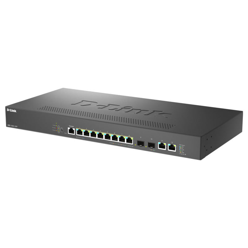 D-LINK 12-Port Multi-Gigabit Smart Managed PoE+ Switch