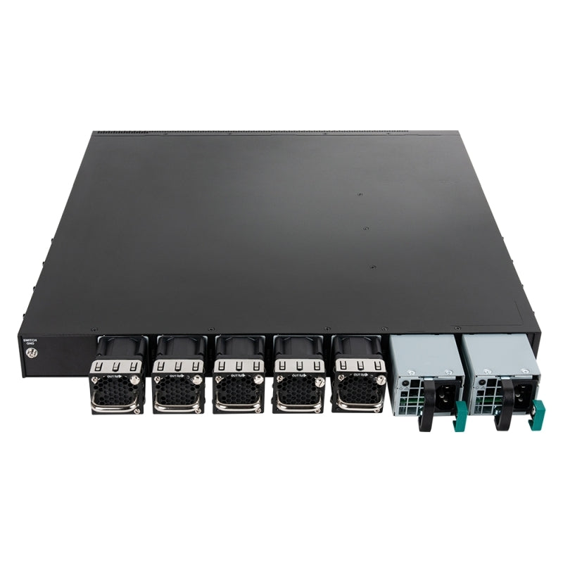 D-Link 54-Port 10-Gigabit Layer 3 Stackable Switch with 48 SFP+ & 6 QSFP+/QSFP28 Ports