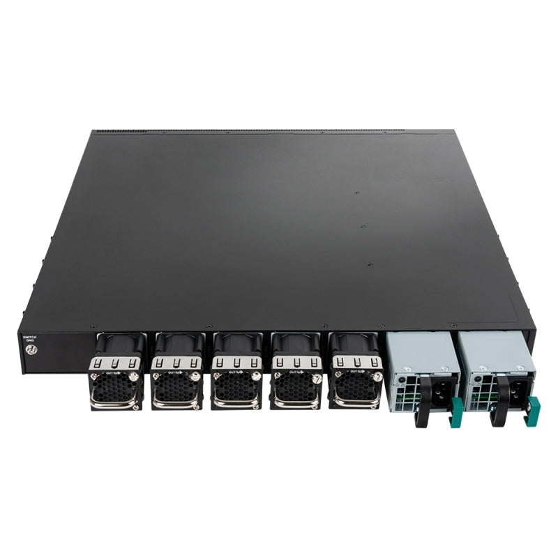 D-Link 54-Port 10-Gigabit Layer 3 Stackable Switch with 48 10GBASE-T & 6 QSFP+/QSFP28 Ports