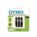 Dymo Emb Tape 3pk Blk 9mm x 3m