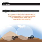 ATRD230 Heavy Duty Radome 2.3dBi UHF Antenna - Barrel Spring