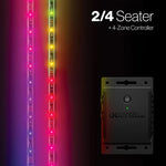 ECOXGEAR Extreme LED Strips - 2/4 Seat Cart + LED Controller