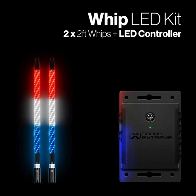 ECOXGEAR 2 Foot Whip LED Kit W/ Controller