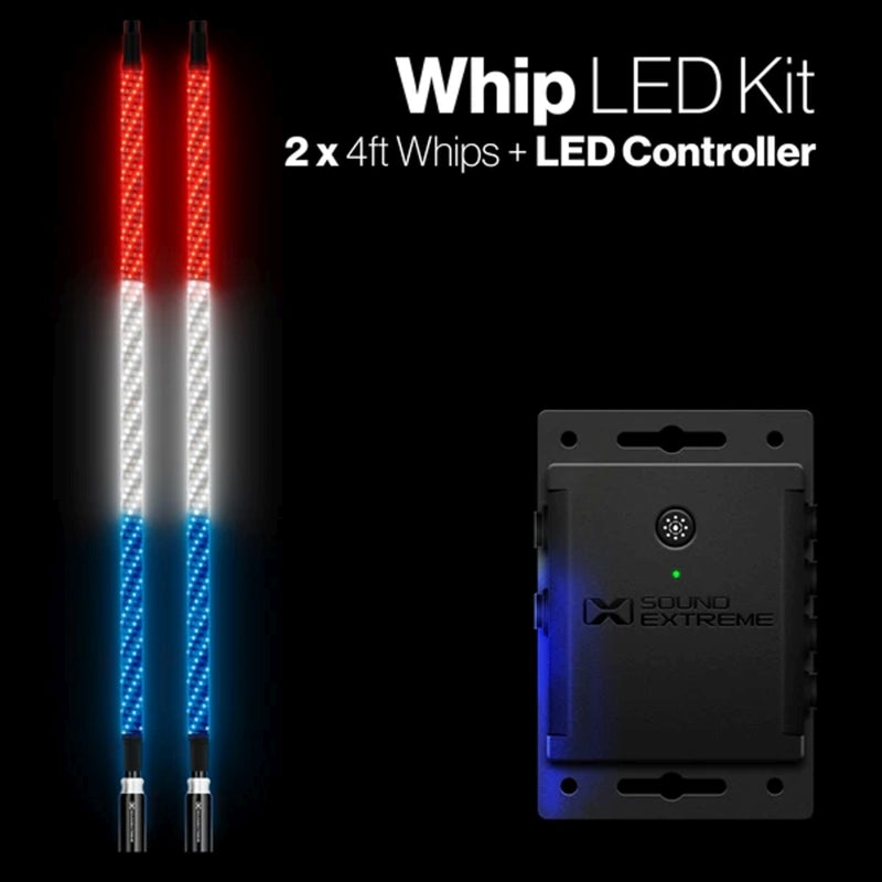 ECOXGEAR 4 Foot Whip LED Kit W/ Controller