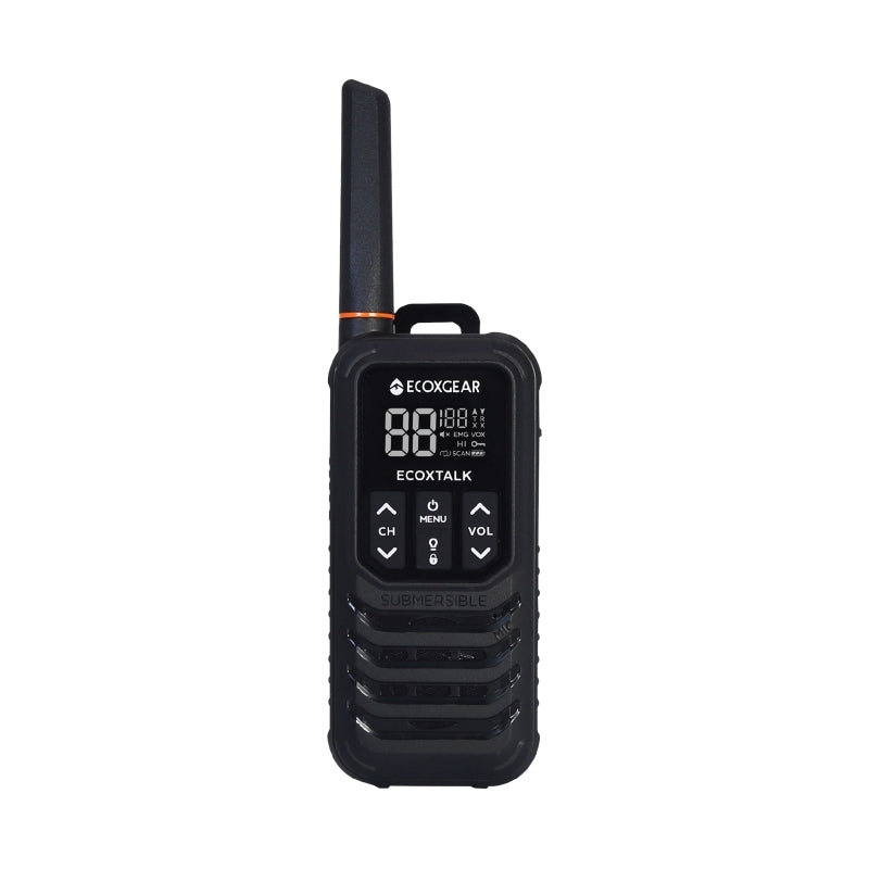ECOXTALK EXG200 2-Watt IP67 Handheld UHF Radio Twin Pack (13km)