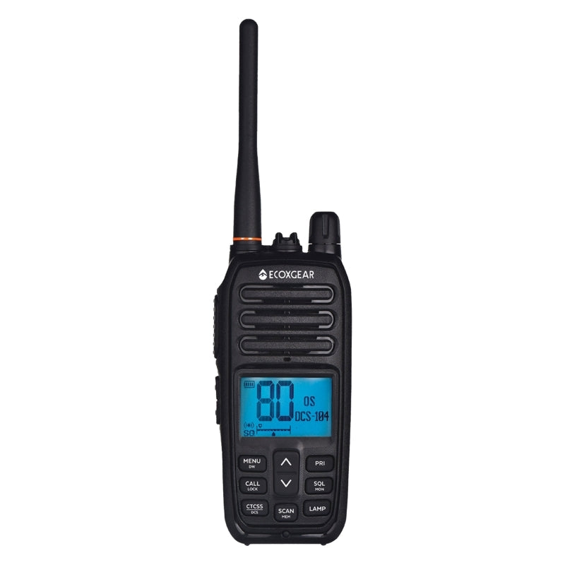 ECOXTALK EXG500 5-Watt Long Range IP67 Handheld UHF Radio Twin Pack (17km)