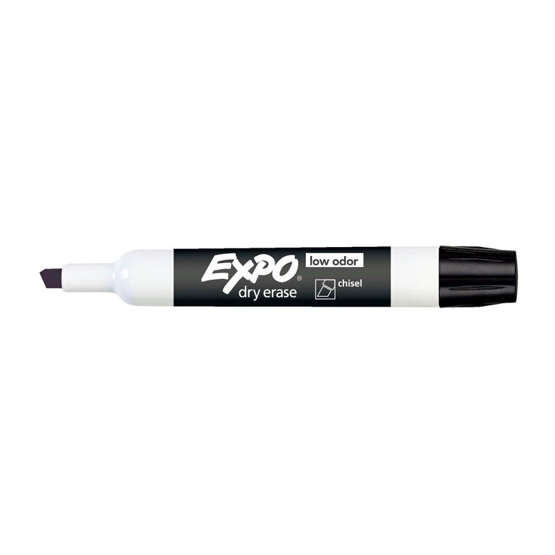 Expo W/B Marker Chsl Blk Bx12