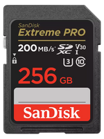SanDisk 256GB Extreme PRO Memory Card 200MB/s Full HD & 4K UHD Class 30 Speed Shock Proof Temperature Proof Water Proof X-ray Proof Digital Camera