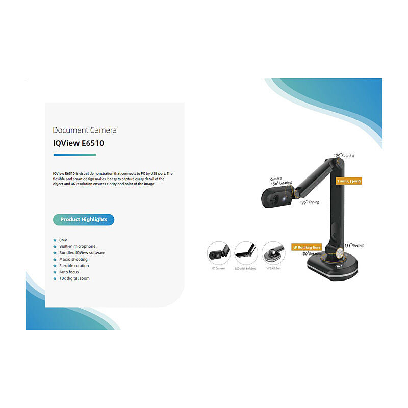 IQBoard E6510 - Document Camera