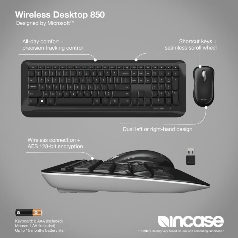 Incase Wireless Desktop 850 BK