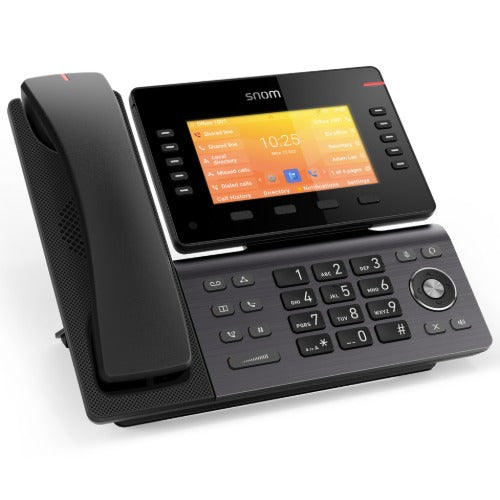 SNOM D892M IP Phone, High Resolution 5' IPS Colour Display, 12 SIP Accounts, HD Audio, Integrated DECT Receiver, Wi-Fi & Bluetooth, USB & PoE, Linux