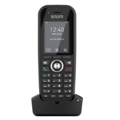 Snom M30 DECT Handset (UK), large colour display, crystal‑clear HD audio, Up to 22 hours of talk time,