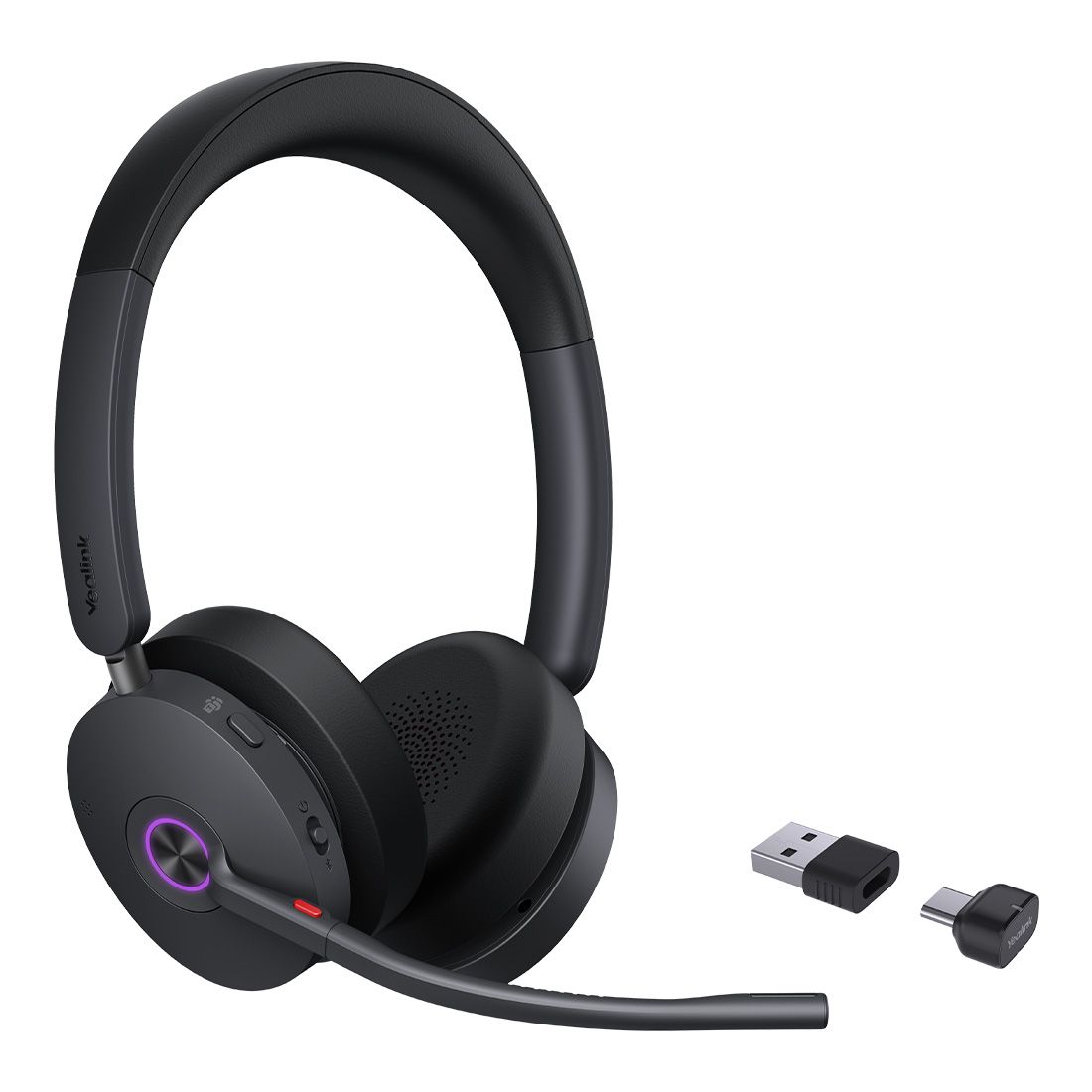 Yealink BH74 Teams USB-C/A Bluetooth Headset, Active Noise Cancellation,  6 mic, Acoustic Shield, Wireless range 50 m, talk time of up to 32 hours