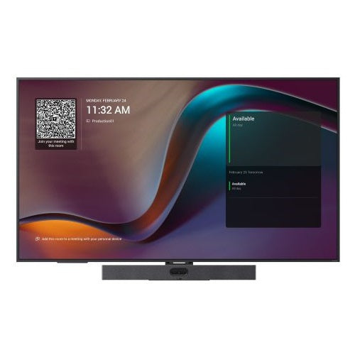 Yealink MD55 MeetingDisplay: 55″ 4K UHD (3840 × 2160) for Microsoft Teams Rooms. 500-nit LCD, Android 13, HDMI and USB in, Bluetooth wireless content