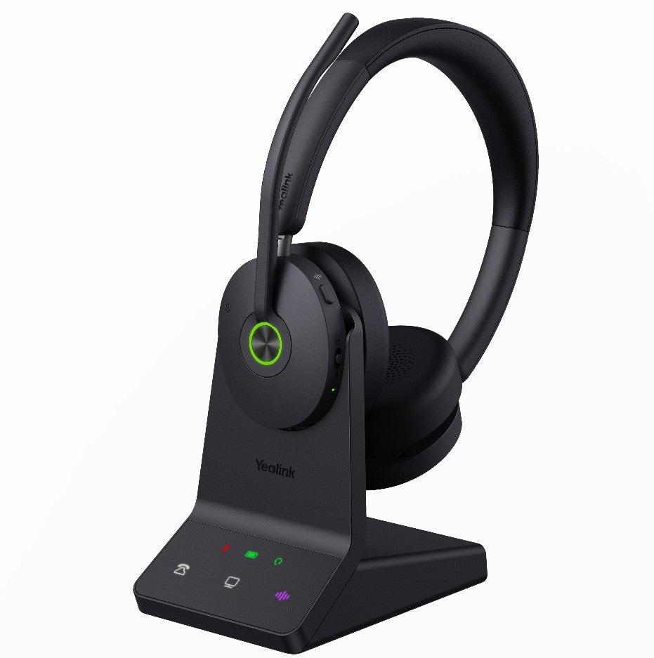 Yealink WH68 Dual UC DECT & Bluetooth Wireless Technology, 4-Mic Hybrid ANC, 4-Mic Noise Cancellation, All-Day-Wearing Comfort
