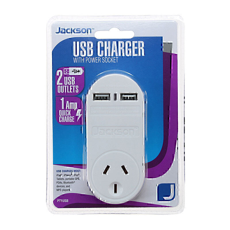 Jackson 1 Way 2 USB Charger - Soundz Store AUSTRALIA