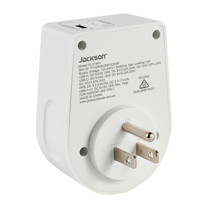 Jackson PTA8809USBPD20W - O/B US Can Travel Adapter