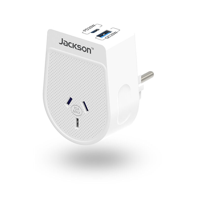 Jackson PTA8810USBPD20W - O/B EU Bali Travel Adapter