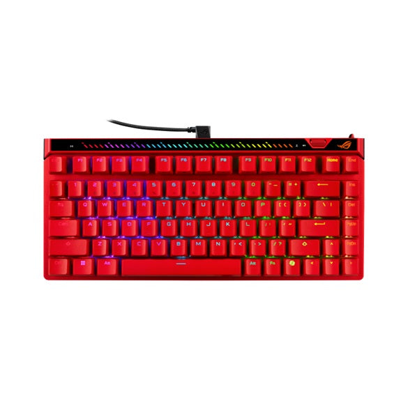 ASUS ROG FALCHION ACE 75 HE V2X - RED Gaming Keyboard, HFX V2X Magnetic Switch, 0.1–3.5mm actuation, 0.01mm tuning, 8000Hz, Rapid Trigger, USB-C