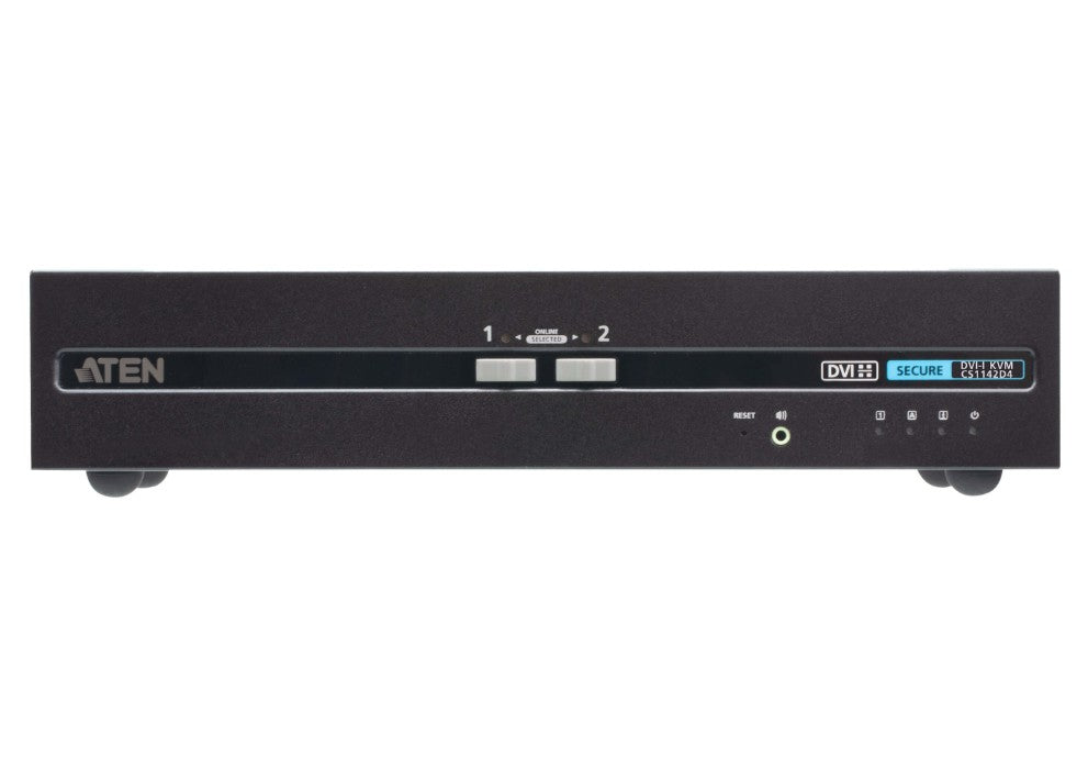 ATEN 2-Port USB DVI Dual Display Secure KVM Switch (PSD PP v4.0 Compliant), Secure KVM Switch series inoperable when physical tampering is detected