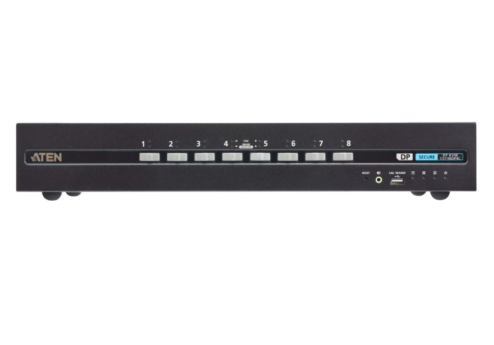 Aten 8-Port USB DisplayPort Secure KVM Switch with CAC, Compliant with PSD PP v4.0 (Protection Profile for Peripheral Sharing Device, Version 4.0)