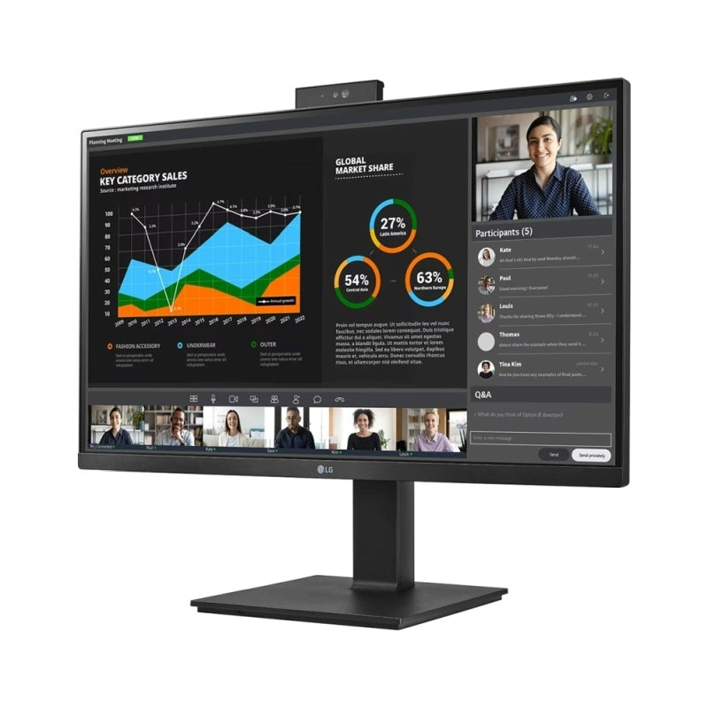 LG 27'' 27BQ75QC-B QHD IPS LED Monitor - 2560x1440 (16:9) / 5ms / 75Hz