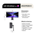 LG 45GX950B-B.AAU - 45'' 5K OLED Monitor