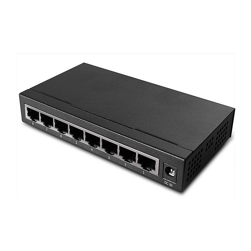 Lindy 8 Port Gigabit Ethernet Switch Premium, Metal Housing