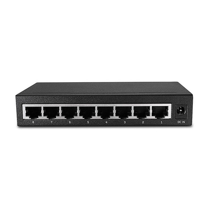Lindy 8 Port Gigabit Ethernet Switch Premium, Metal Housing
