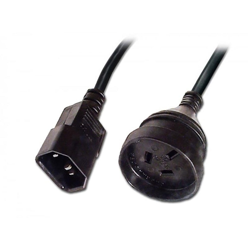 Lindy 0.15m 10Amp IEC C14 to 3-pin Power Cable - Soundz Store AUSTRALIA