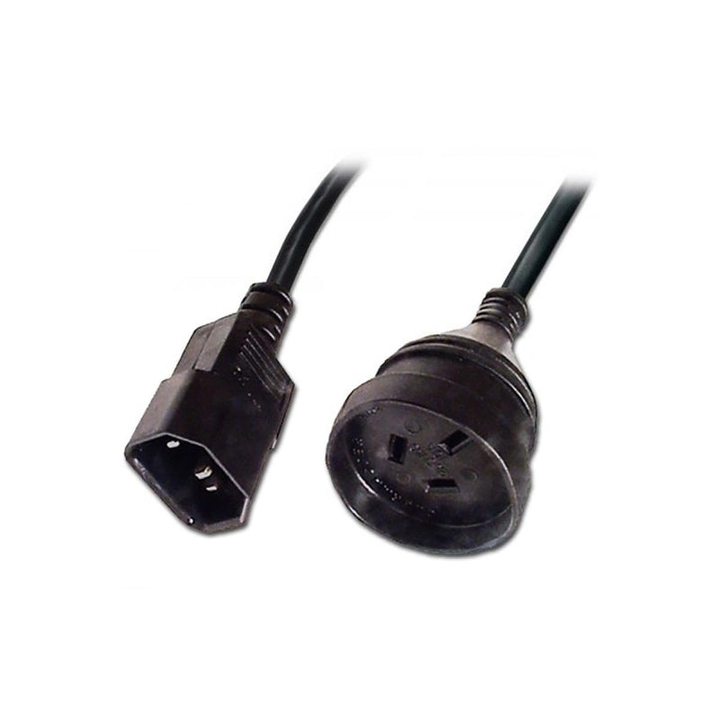 Lindy 1 m IEC C14 to 3-pin Power Cable - Soundz Store AUSTRALIA