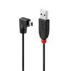 Lindy 0.5m USB-A 2.0 to Mini-B 90-Degree Cable - Soundz Store AUSTRALIA