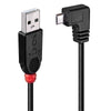 Lindy 0.5m USB-A 2.0 to Micro-B 90-Degree Cable - Soundz Store AUSTRALIA