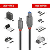 Lindy 3m 5Gbps Anthra Line USB 3.2 Type C to B Cable