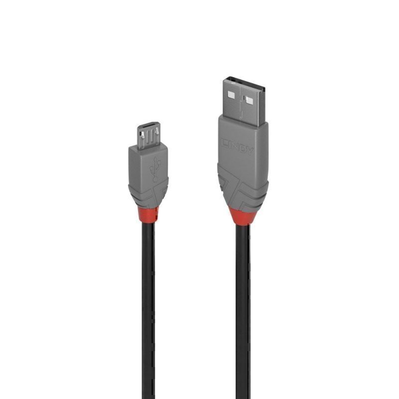 Lindy 0.5m USB-A 2.0 to Micro-B - Anthra Line - Soundz Store AUSTRALIA