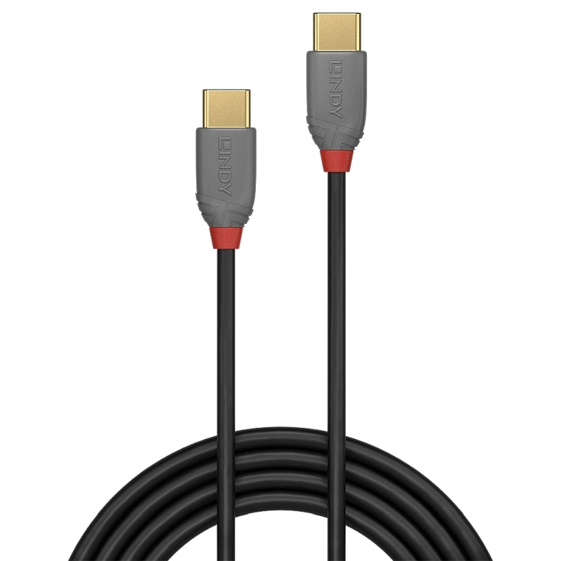 Lindy 0.5m USB 2.0 Type C Cable - Anthra Line