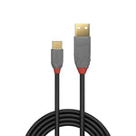 Lindy 1m USB-A 2.0 to USB-C Cable - Anthra Line