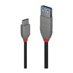 Lindy 0.15m USB 3.2 Type C to A Adapter Cable 10Gbps Anthra Line