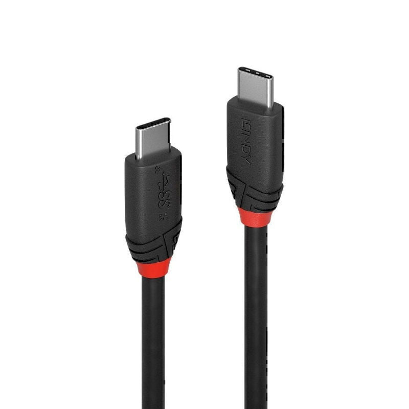 Lindy 1m USB-C 3.1 Cable 3A - Black Line - Soundz Store AUSTRALIA