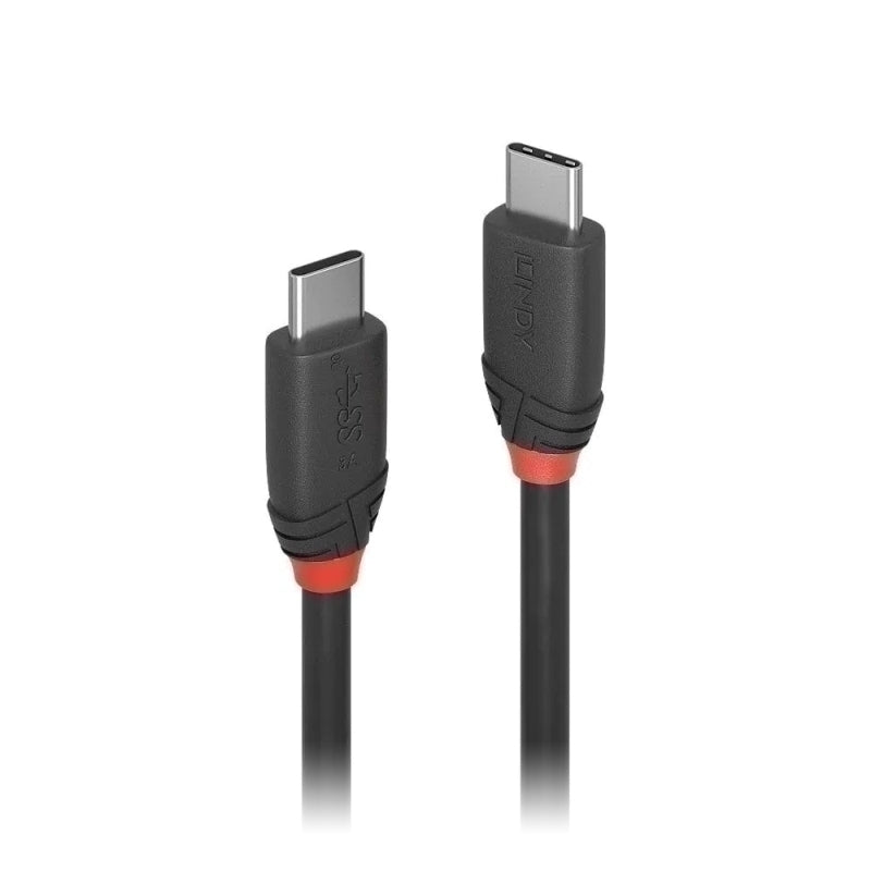 Lindy 1.5m USB-C 3.1 Cable 3A - Black Line - Soundz Store AUSTRALIA