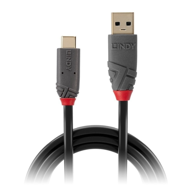 Lindy 1m USB-A to USB-C Cable - Anthra Line