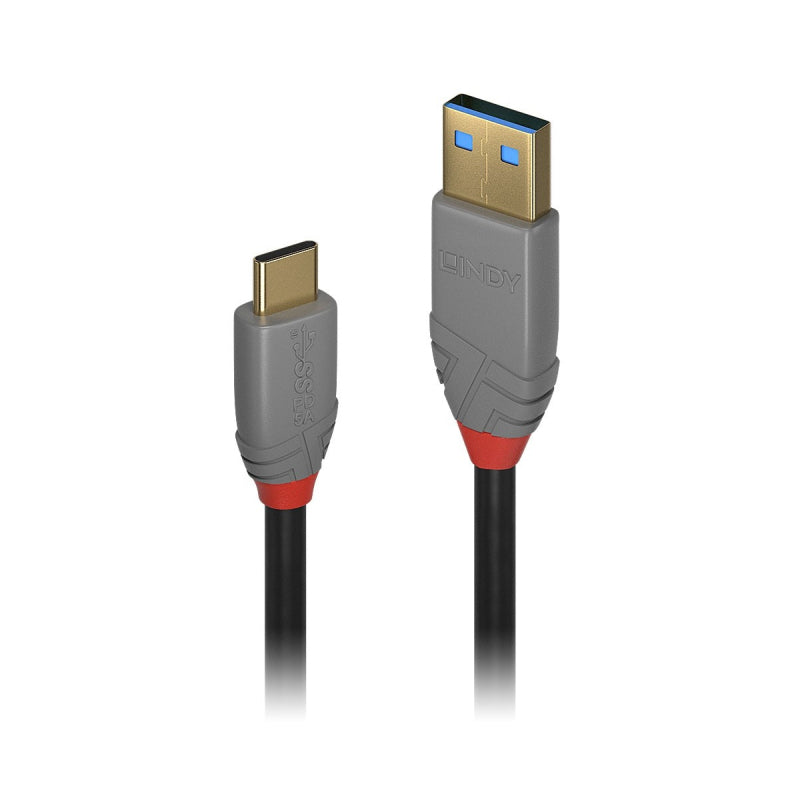 Lindy 1.5m USB-C 3.1 to USB-A Cable - 5A - Anthra Line - Soundz Store AUSTRALIA